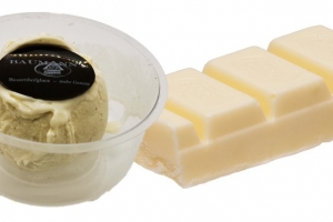 Rahmglace weisse Schokolade